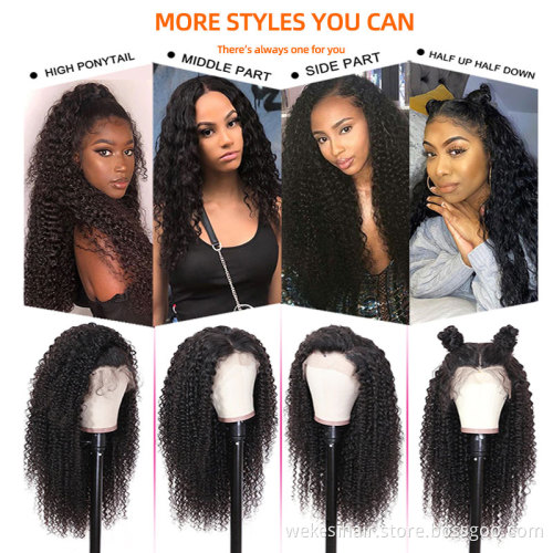 4x4 13x4 13x6 360 HD Lace Frontal Wigs Brazilian Straight Human Hair Wigs 150% 180% 200% Human Hair Lace Wig For Black Woman